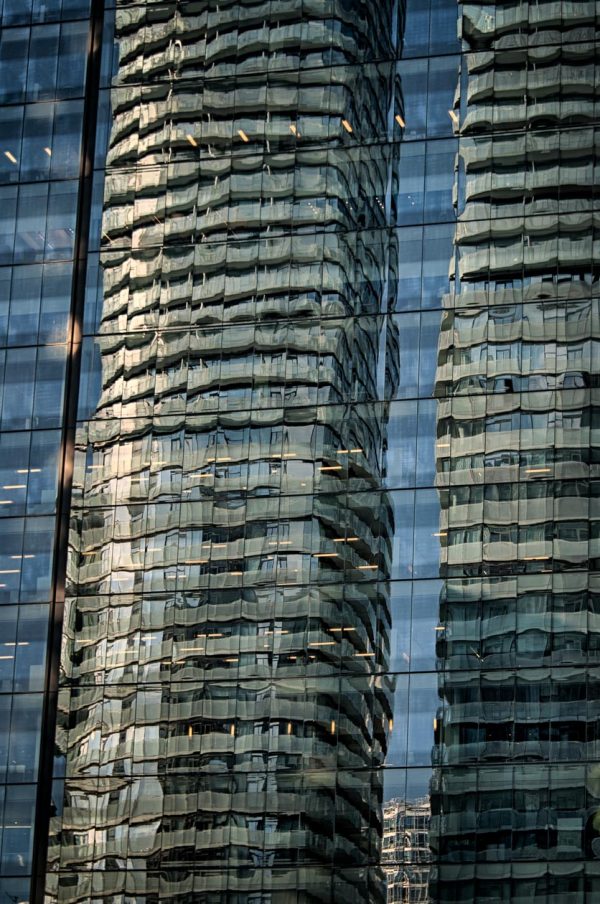 Canada Toronto Refletcions on a Building Surface