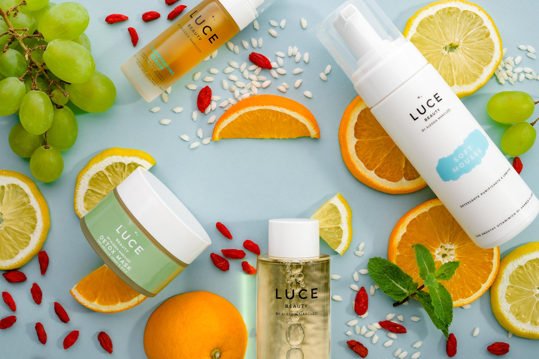 Luce Beauty Cosmetics Horizontal Banner Composition